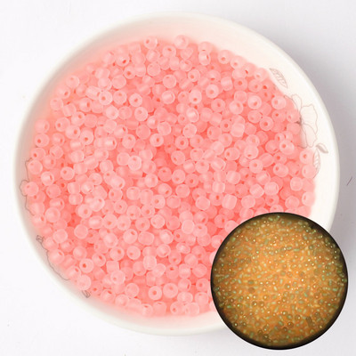 65db 4mm-es egységes matt világító üveggyöngyök 6/0 távtartó maggyöngyök kézimunka ékszerkészítéshez barkács kézzel készített karkötő varrás