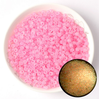 65db 4mm-es egységes matt világító üveggyöngyök 6/0 távtartó maggyöngyök kézimunka ékszerkészítéshez barkács kézzel készített karkötő varrás