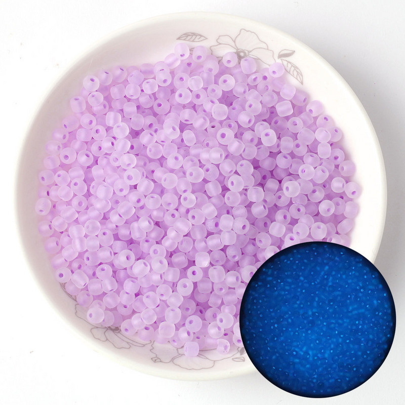 65db 4mm-es egységes matt világító üveggyöngyök 6/0 távtartó maggyöngyök kézimunka ékszerkészítéshez barkács kézzel készített karkötő varrás