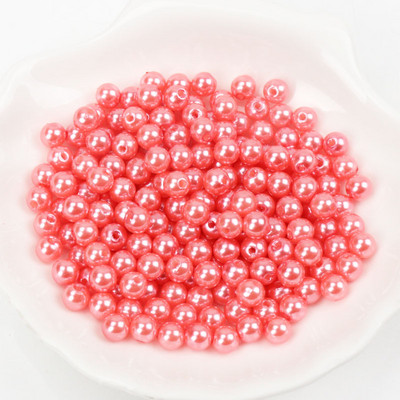 Kuum mood 4mm 6mm 8mm 10mm ümmargused pärlipärlite imitatsioonid Random Mix Colors Pärlihelmed ehete valmistamiseks YKL0086