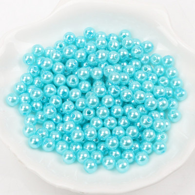 Kuum mood 4mm 6mm 8mm 10mm ümmargused pärlipärlite imitatsioonid Random Mix Colors Pärlihelmed ehete valmistamiseks YKL0086