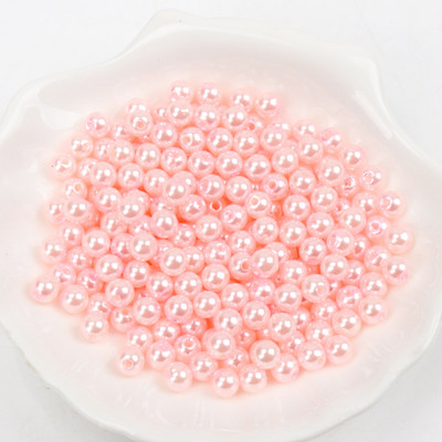 Kuum mood 4mm 6mm 8mm 10mm ümmargused pärlipärlite imitatsioonid Random Mix Colors Pärlihelmed ehete valmistamiseks YKL0086