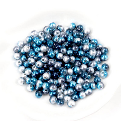 Kuum mood 4mm 6mm 8mm 10mm ümmargused pärlipärlite imitatsioonid Random Mix Colors Pärlihelmed ehete valmistamiseks YKL0086