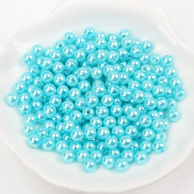 Kuum mood 4mm 6mm 8mm 10mm ümmargused pärlipärlite imitatsioonid Random Mix Colors Pärlihelmed ehete valmistamiseks YKL0086