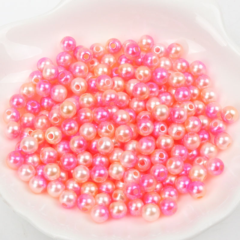 Kuum mood 4mm 6mm 8mm 10mm ümmargused pärlipärlite imitatsioonid Random Mix Colors Pärlihelmed ehete valmistamiseks YKL0086