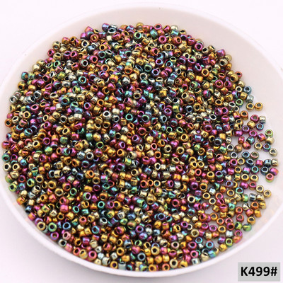 10 g (1680 vnt.) 15/0 1,5 mm kreminės mėlynos spalvos apvalūs stiklo sėklų karoliukai čekų tarpikliai karoliukai, skirti pasidaryk pats, stiklo sėklų karoliukai papuošalai