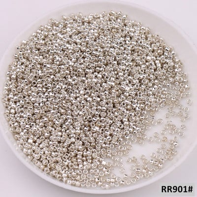 10 g (1680 vnt.) 15/0 1,5 mm kreminės mėlynos spalvos apvalūs stiklo sėklų karoliukai čekų tarpikliai karoliukai, skirti pasidaryk pats, stiklo sėklų karoliukai papuošalai