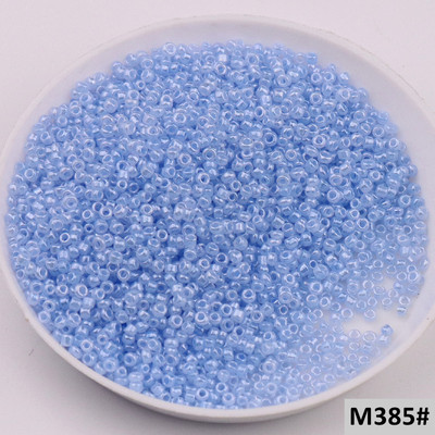 10 g (1680 vnt.) 15/0 1,5 mm kreminės mėlynos spalvos apvalūs stiklo sėklų karoliukai čekų tarpikliai karoliukai, skirti pasidaryk pats, stiklo sėklų karoliukai papuošalai