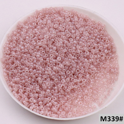 10 g (1680 vnt.) 15/0 1,5 mm kreminės mėlynos spalvos apvalūs stiklo sėklų karoliukai čekų tarpikliai karoliukai, skirti pasidaryk pats, stiklo sėklų karoliukai papuošalai