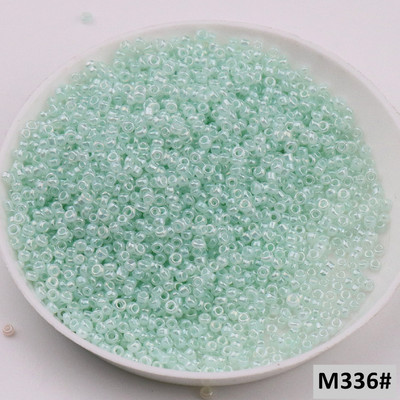 10 g (1680 vnt.) 15/0 1,5 mm kreminės mėlynos spalvos apvalūs stiklo sėklų karoliukai čekų tarpikliai karoliukai, skirti pasidaryk pats, stiklo sėklų karoliukai papuošalai