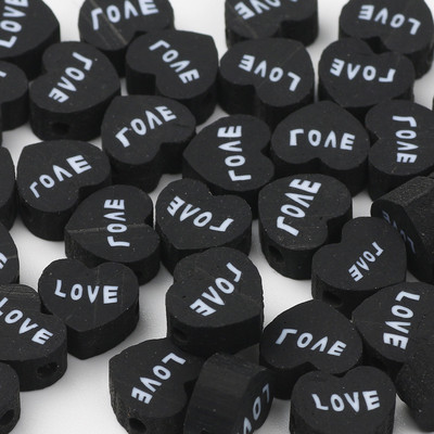 Hulgimüük multifilmi mustad savihelmed, 20 tk polümeerist helmed ehete valmistamiseks, käsitöö, kõrvarõngad, võtmehoidjad, käevõrud, aksessuaarid