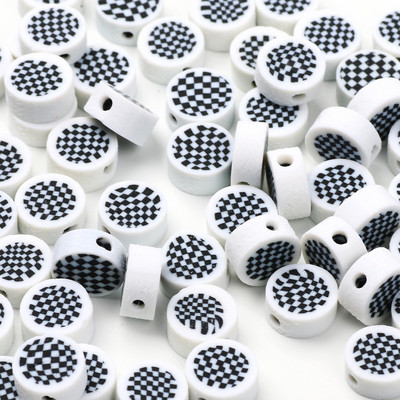 Hulgimüük multifilmi mustad savihelmed, 20 tk polümeerist helmed ehete valmistamiseks, käsitöö, kõrvarõngad, võtmehoidjad, käevõrud, aksessuaarid