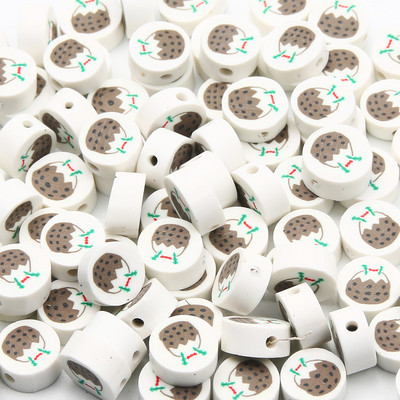 Hulgimüük multifilmi mustad savihelmed, 20 tk polümeerist helmed ehete valmistamiseks, käsitöö, kõrvarõngad, võtmehoidjad, käevõrud, aksessuaarid