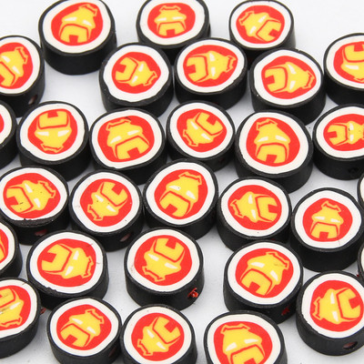 Hulgimüük multifilmi mustad savihelmed, 20 tk polümeerist helmed ehete valmistamiseks, käsitöö, kõrvarõngad, võtmehoidjad, käevõrud, aksessuaarid