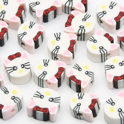 Hulgimüük multifilmi mustad savihelmed, 20 tk polümeerist helmed ehete valmistamiseks, käsitöö, kõrvarõngad, võtmehoidjad, käevõrud, aksessuaarid