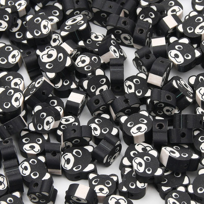 Hulgimüük multifilmi mustad savihelmed, 20 tk polümeerist helmed ehete valmistamiseks, käsitöö, kõrvarõngad, võtmehoidjad, käevõrud, aksessuaarid