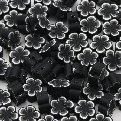 Hulgimüük multifilmi mustad savihelmed, 20 tk polümeerist helmed ehete valmistamiseks, käsitöö, kõrvarõngad, võtmehoidjad, käevõrud, aksessuaarid