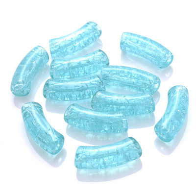 iYOE 5/10 τμχ Μίγμα Χρώμα ραγισμένα λυγισμένα χάντρες σωλήνων Long curved tube spacer beads for jewelry Making Bracelet Diy Phone Chain Beads