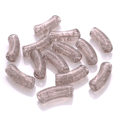 iYOE 5/10 τμχ Μίγμα Χρώμα ραγισμένα λυγισμένα χάντρες σωλήνων Long curved tube spacer beads for jewelry Making Bracelet Diy Phone Chain Beads