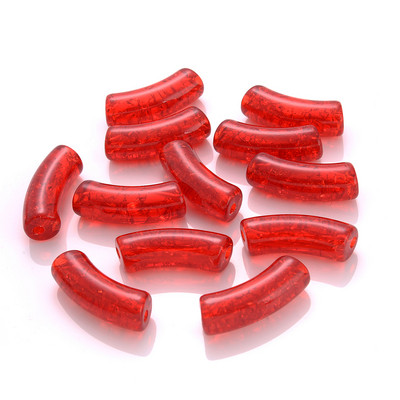 iYOE 5/10 τμχ Μίγμα Χρώμα ραγισμένα λυγισμένα χάντρες σωλήνων Long curved tube spacer beads for jewelry Making Bracelet Diy Phone Chain Beads