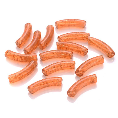 iYOE 5/10 τμχ Μίγμα Χρώμα ραγισμένα λυγισμένα χάντρες σωλήνων Long curved tube spacer beads for jewelry Making Bracelet Diy Phone Chain Beads