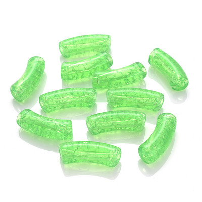 iYOE 5/10 τμχ Μίγμα Χρώμα ραγισμένα λυγισμένα χάντρες σωλήνων Long curved tube spacer beads for jewelry Making Bracelet Diy Phone Chain Beads