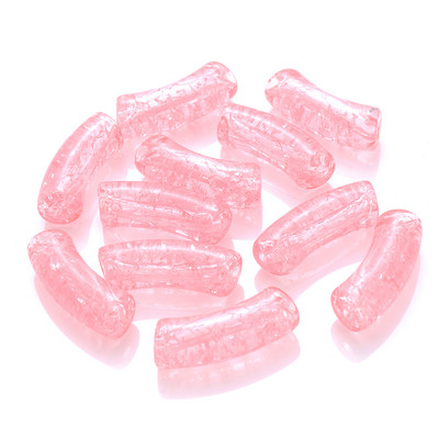 iYOE 5/10 τμχ Μίγμα Χρώμα ραγισμένα λυγισμένα χάντρες σωλήνων Long curved tube spacer beads for jewelry Making Bracelet Diy Phone Chain Beads