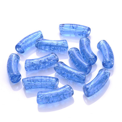 iYOE 5/10 τμχ Μίγμα Χρώμα ραγισμένα λυγισμένα χάντρες σωλήνων Long curved tube spacer beads for jewelry Making Bracelet Diy Phone Chain Beads