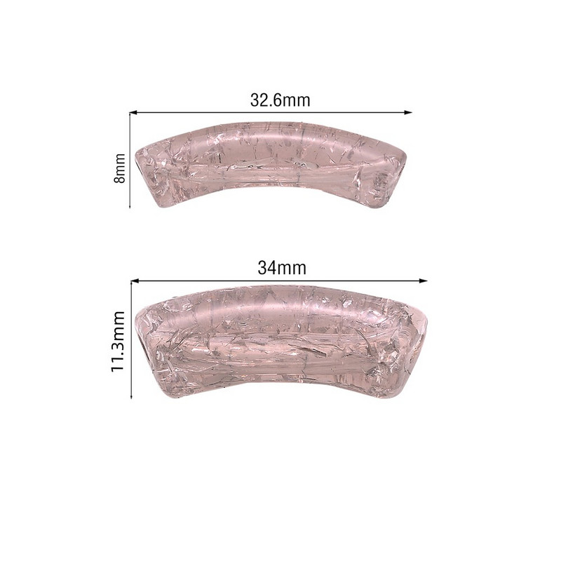 iYOE 5/10 τμχ Μίγμα Χρώμα ραγισμένα λυγισμένα χάντρες σωλήνων Long curved tube spacer beads for jewelry Making Bracelet Diy Phone Chain Beads