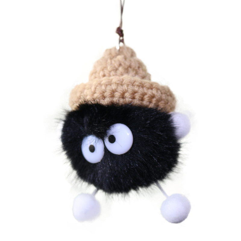 Slatka plišana mala lutka s kuglicom od ugljena Dodaci za unutrašnjost automobila Aotu Privjesak s retrovizorom Personalizirani poklon za ukrase za djevojčice