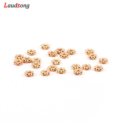 1000 bucăți 4mm margele distanțare CCB mici, formă rotundă, mărgele de fulgi de nea vrac pentru fabricarea de bijuterii, accesorii pentru brățară de colier