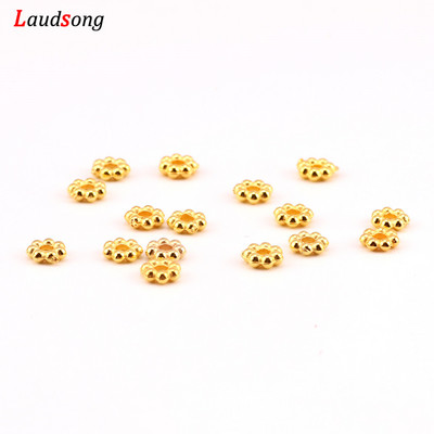 1000 bucăți 4mm margele distanțare CCB mici, formă rotundă, mărgele de fulgi de nea vrac pentru fabricarea de bijuterii, accesorii pentru brățară de colier