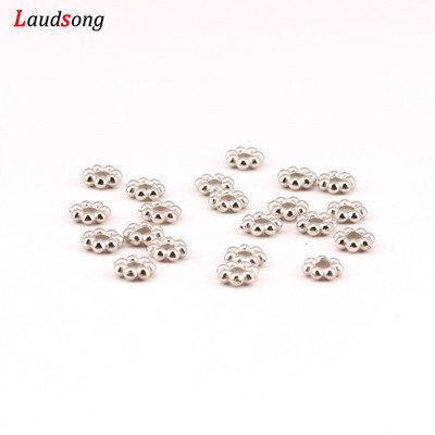 1000 bucăți 4mm margele distanțare CCB mici, formă rotundă, mărgele de fulgi de nea vrac pentru fabricarea de bijuterii, accesorii pentru brățară de colier