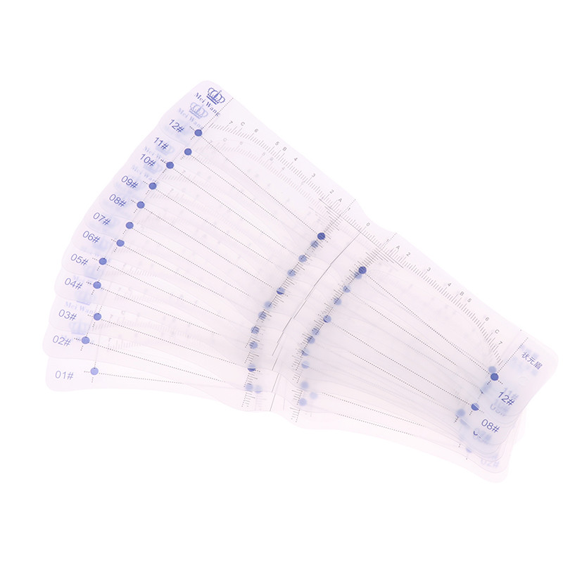 12 τεμάχια επαναχρησιμοποιήσιμης μορφής φρυδιών DIY Soft Ruler Brow Definer Κάρτα σφραγίδας φρυδιών Soft Ruler Stencil Εργαλείο μακιγιάζ για τον άνδρα