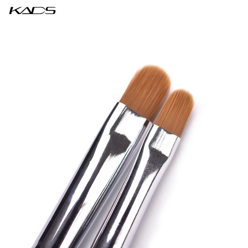 2 τμχ/Σετ UV Gel Nail Art Brush Στρογγυλή κεφαλή Ακρυλικό πινέλο Επέκταση νυχιών Βάψιμο Σετ εργαλείων μανικιούρ με στυλό Nail Art