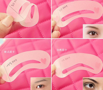 3 бр. / 24 бр./компл. Thrush Card Threading Word Инструменти за грим на вежди Threading Artefact Thrush Aid Card Eyebrows Mold