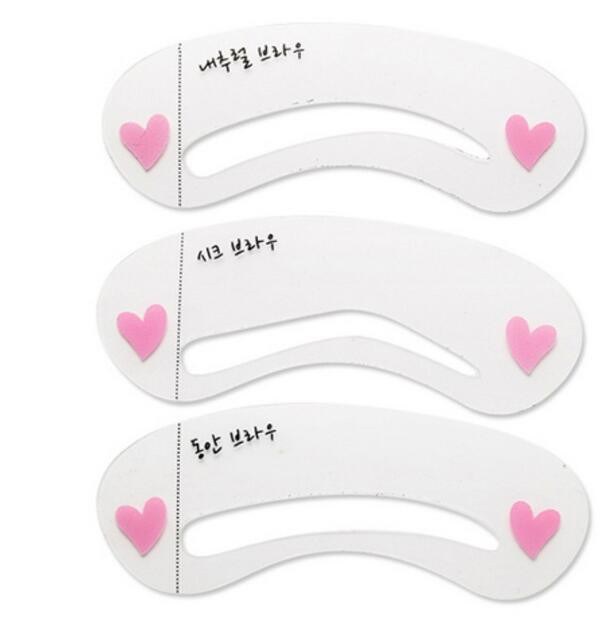 3 τμχ / 24 τεμ./σετ Thrush Card Threading Word Εργαλεία μακιγιάζ φρυδιών Threading Artifact Κάρτα τσίχλας Aid Κάρτα για τα φρύδια