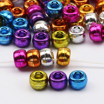 100 tk Suure auguga akrüülhelmed lahtised vaherõngad ämbriga helmed ehete valmistamiseks isetehtud käevõru punutud rastaluku tarvikud 6x9 mm