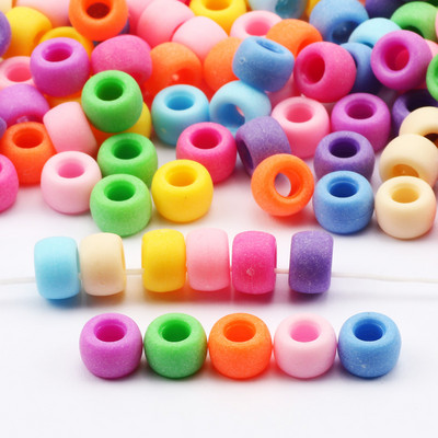 100 tk Suure auguga akrüülhelmed lahtised vaherõngad ämbriga helmed ehete valmistamiseks isetehtud käevõru punutud rastaluku tarvikud 6x9 mm