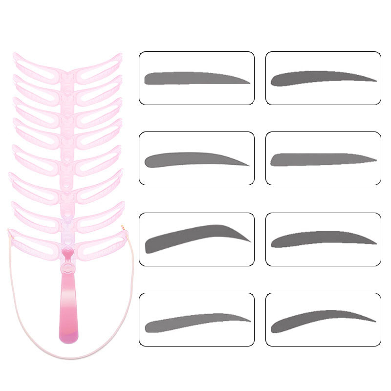 Uus 1 komplekti kulmude šabloonide kujundaja korduvkasutatav kulmutempli mall kulmude kujukomplekt silmailu ilu meigitööriistad tarvikud hulgimüük
