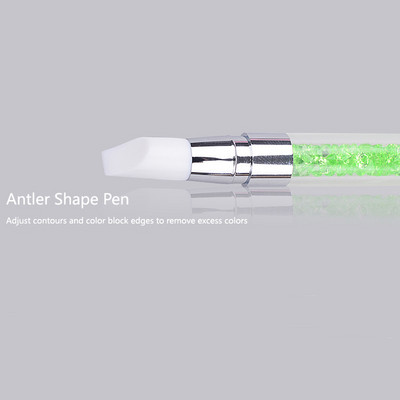 1 PC dvigalvis itin minkštas silikoninis rašiklis Kalnų krištolas Nail Art Brush Pen Silikoninės galvutės raižybos taškelių drožimo įrankis moterims „pasidaryk pats“ šepetys