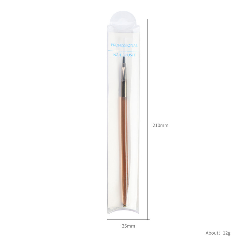 2023 m. akriliniai nagų rašikliai, skirti manikiūro dizaino madai 1 vnt. rudi nagų šepetėlio priedai, skirti „pasidaryk pats“ meno dekoravimui