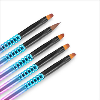 Четка за боядисване на нокти на едро за маникюр Акрилна писалка за удължаване с UV гел за рисуване с лак за нокти Четка за рисуване Консумативи за рисуване на нокти