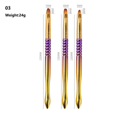 Χονδρική Πινέλο Βαφής Νυχιών για Μανικιούρ Ακρυλικό Στυλό Επέκτασης Γέλης UV για Βερνίκι νυχιών Βούρτσα Σχεδίου Βούρτσα Νυχιών Προμήθειες