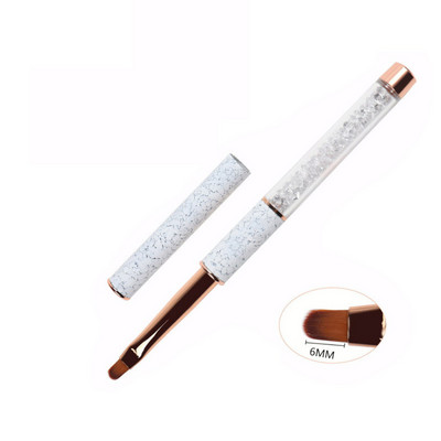 Σετ στυλό νυχιών Nail Art Ακρυλική Υγρή Πούδρα σκάλισμα με προέκταση UV Βούρτσα ζωγραφικής Rose Gold Εργαλείο πινέλου νυχιών