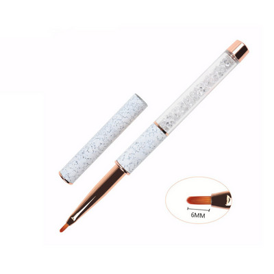 Σετ στυλό νυχιών Nail Art Ακρυλική Υγρή Πούδρα σκάλισμα με προέκταση UV Βούρτσα ζωγραφικής Rose Gold Εργαλείο πινέλου νυχιών