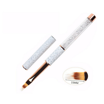 Σετ στυλό νυχιών Nail Art Ακρυλική Υγρή Πούδρα σκάλισμα με προέκταση UV Βούρτσα ζωγραφικής Rose Gold Εργαλείο πινέλου νυχιών