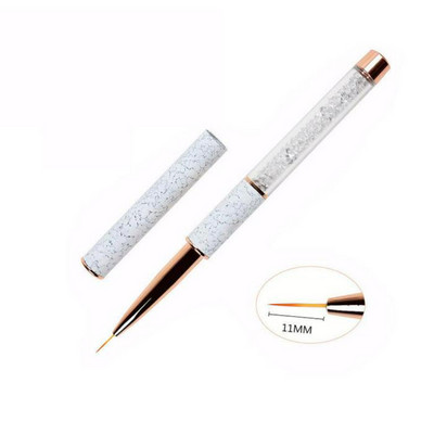 Σετ στυλό νυχιών Nail Art Ακρυλική Υγρή Πούδρα σκάλισμα με προέκταση UV Βούρτσα ζωγραφικής Rose Gold Εργαλείο πινέλου νυχιών