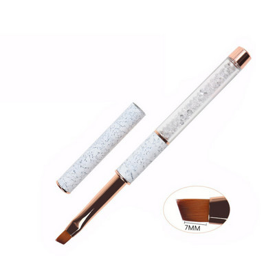 Σετ στυλό νυχιών Nail Art Ακρυλική Υγρή Πούδρα σκάλισμα με προέκταση UV Βούρτσα ζωγραφικής Rose Gold Εργαλείο πινέλου νυχιών