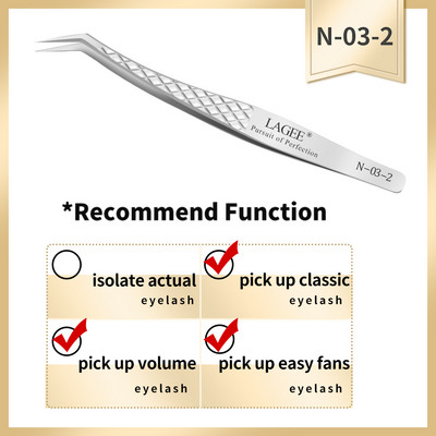 LAGEE ripsmepikenduspintsett mahu täpne luksuslik teemantkäepide 420 roostevabast terasest kvaliteetne kulm nagaraku meigist